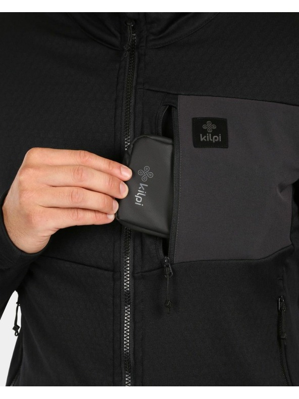 Kilpi Kilpi ERIN-M férfi polár pulóver Fekete