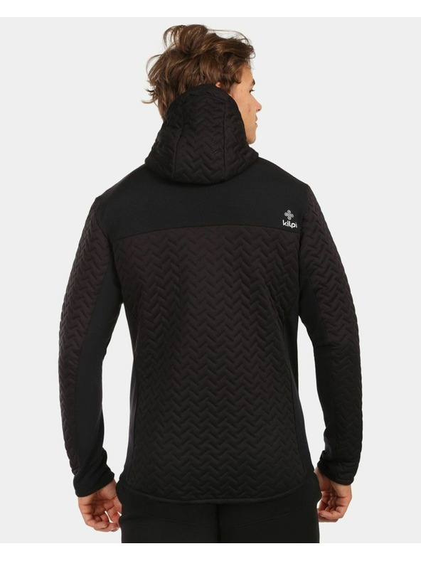 Kilpi Kilpi NEVIA-M férfi bélelt kapucnis polár pulóver Fekete