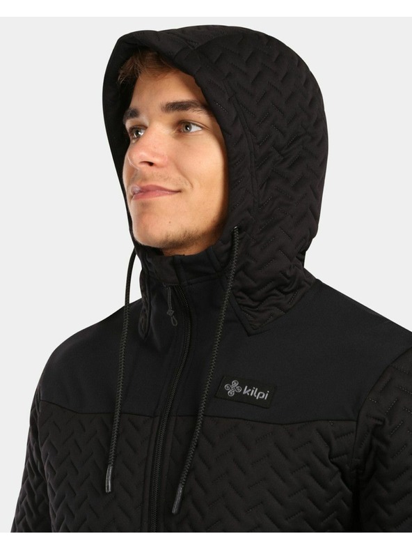 Kilpi Kilpi NEVIA-M férfi bélelt kapucnis polár pulóver Fekete