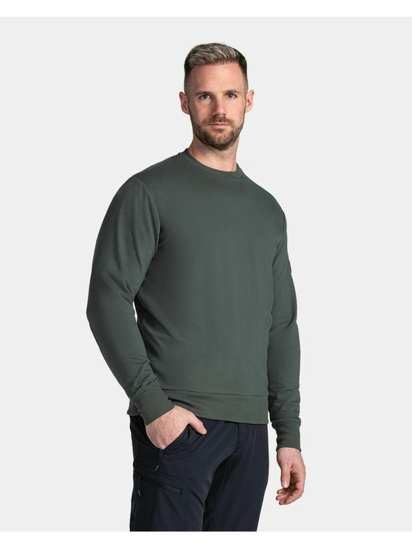 Kilpi Kilpi OIRAN-M férfi pamut pulóver Sötétzöld