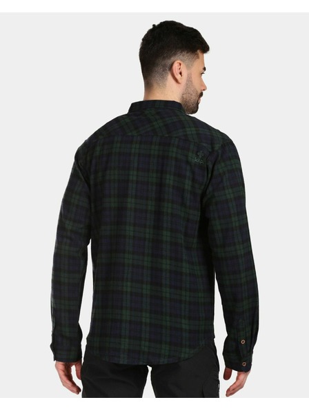 Kilpi Férfi sportos flanel ing Kilpi FLANNY-M Sötétzöld
