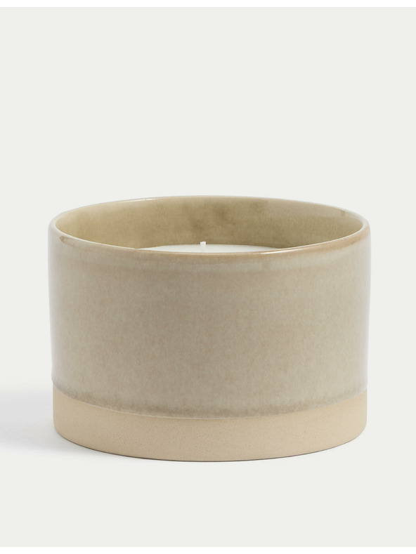 Marks & Spencer Slow Morning 3 kanócos gyertya Marks & Spencer bézs