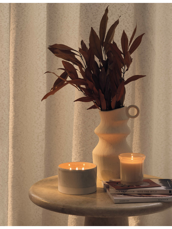 Marks & Spencer Slow Morning 3 kanócos gyertya Marks & Spencer bézs