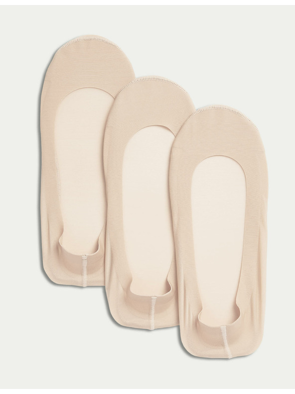 Marks & Spencer 3 db alacsony zokni Marks & Spencer bézs