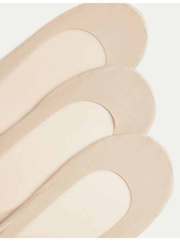 Marks & Spencer 3 db alacsony zokni Marks & Spencer bézs