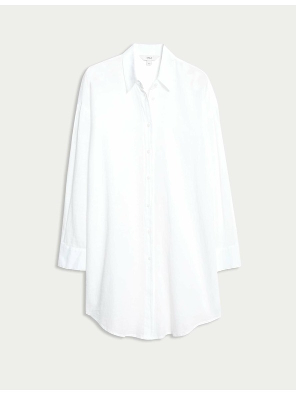 Marks & Spencer Strand ing 100% pamutból gallérral Marks & Spencer fehér