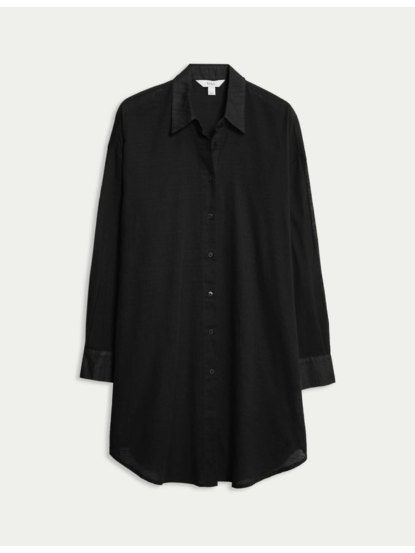 Marks & Spencer Strand ing 100% pamutból gallérral Marks & Spencer fekete