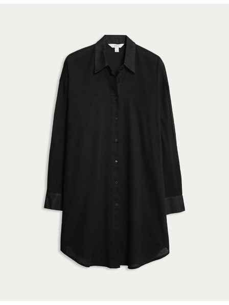 Marks & Spencer Strand ing 100% pamutból gallérral Marks & Spencer fekete