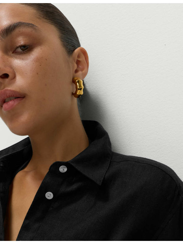 Marks & Spencer Strand ing 100% pamutból gallérral Marks & Spencer fekete