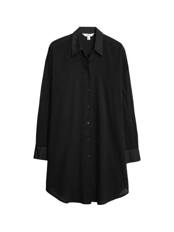 Marks & Spencer Strand ing 100% pamutból gallérral Marks & Spencer fekete