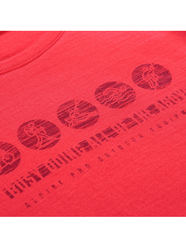 ALPINE PRO Gyerek póló merinó gyapjúból ALPINE PRO MERENO 2 málna