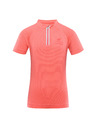 ALPINE PRO Gyerek gyorsan száradó kerékpáros póló ALPINE PRO LATTERO neon lazac