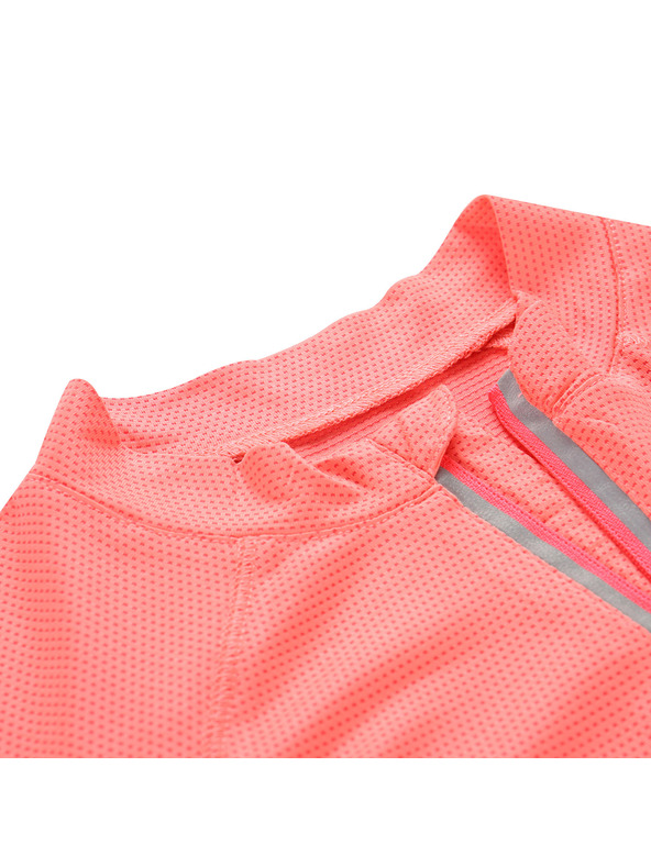 ALPINE PRO Gyerek gyorsan száradó kerékpáros póló ALPINE PRO LATTERO neon lazac