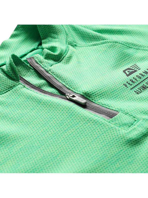 ALPINE PRO Gyerek gyorsan száradó kerékpáros póló ALPINE PRO LATTERO 2 pasztell tökéletes zöld