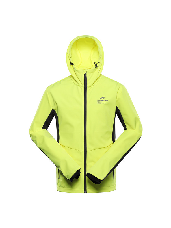 ALPINE PRO Férfi softshell dzseki dwr kezeléssel ALPINE PRO KERAK neon sárga