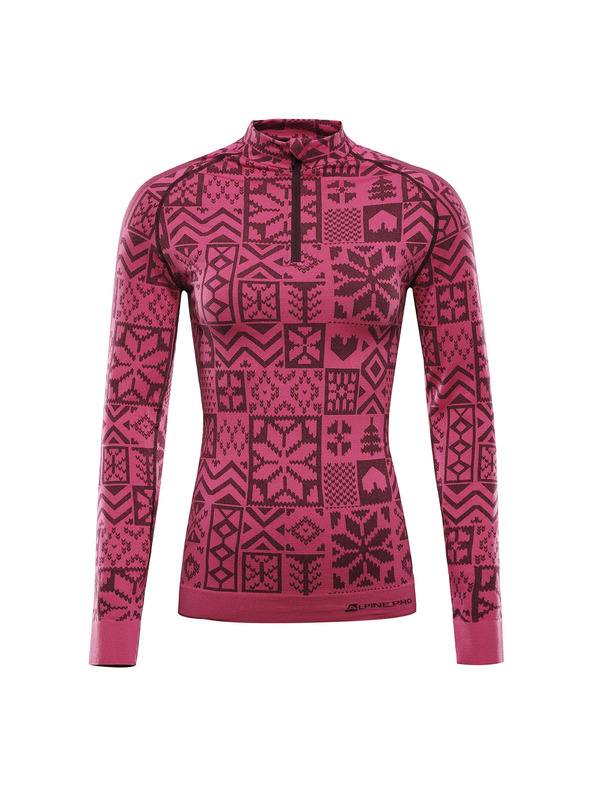 ALPINE PRO Női funkcionális alsónemű - póló ALPINE PRO SEAMA fukszia fedora