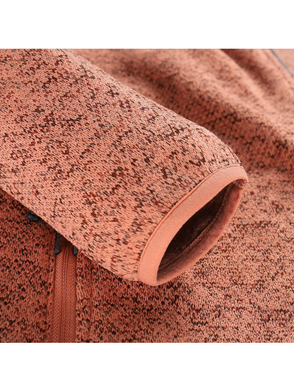 ALPINE PRO Női meleg cipzáras pulóver ALPINE PRO ZEGA 2 rőt narancs