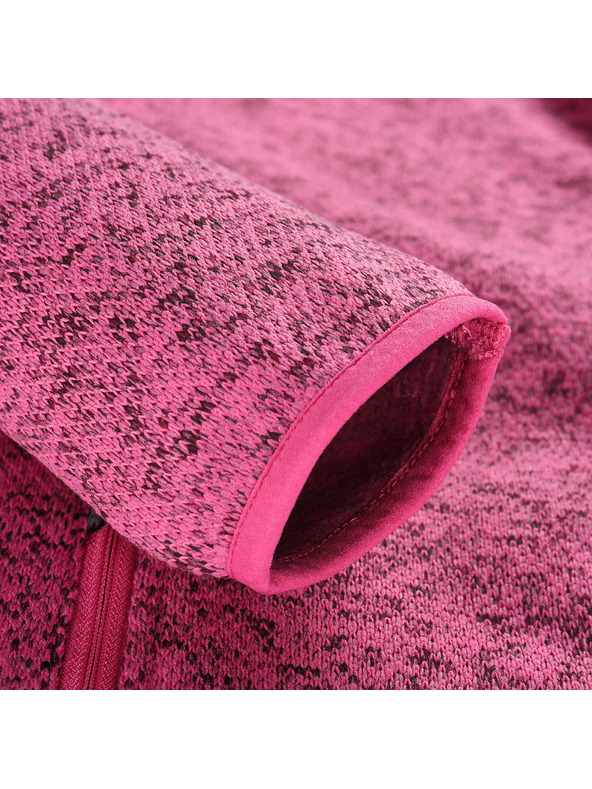 ALPINE PRO Női meleg cipzáras pulóver ALPINE PRO ZEGA 2 fukszia fedora