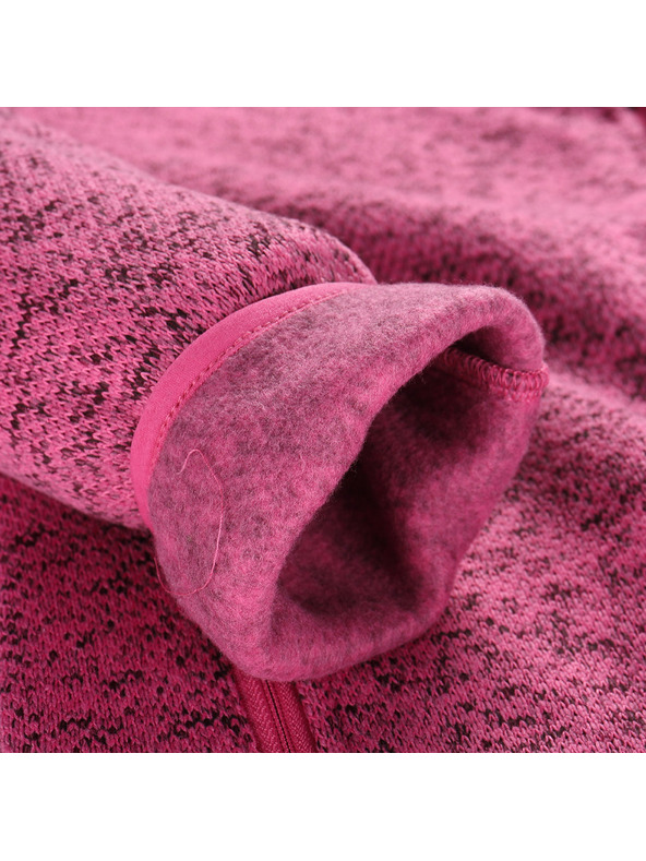 ALPINE PRO Női meleg cipzáras pulóver ALPINE PRO ZEGA 2 fukszia fedora