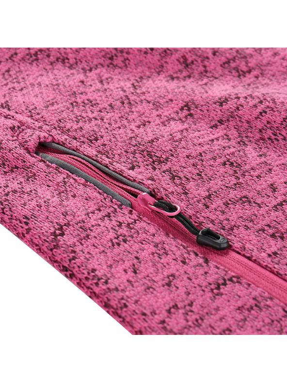 ALPINE PRO Női meleg cipzáras pulóver ALPINE PRO ZEGA 2 fukszia fedora