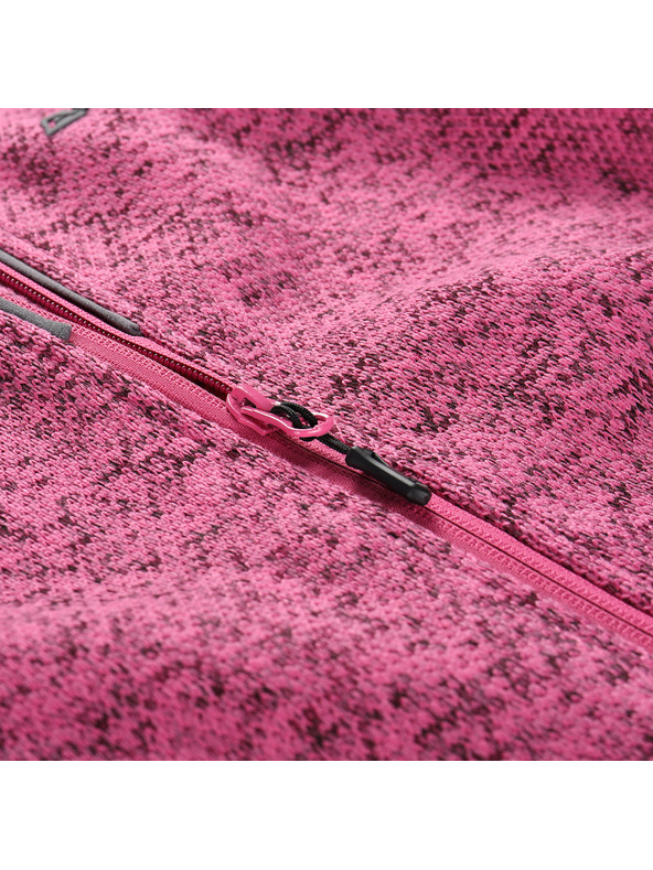 ALPINE PRO Női meleg cipzáras pulóver ALPINE PRO ZEGA 2 fukszia fedora