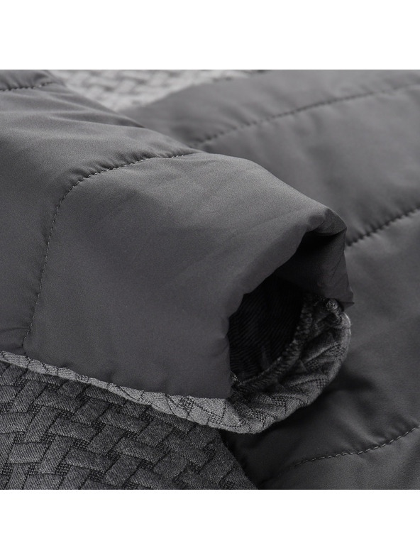 ALPINE PRO Női meleg béléses ruha hi-therm ALPINE PRO OLWA sötét igaz szürke