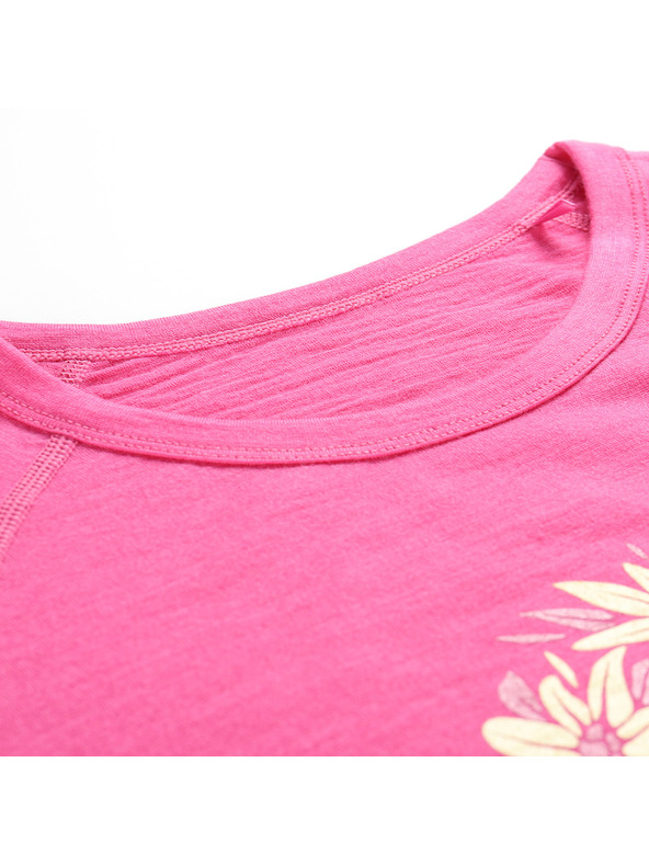 ALPINE PRO Női merino gyapjú póló ALPINE PRO MERENA fukszia fedora változat pa