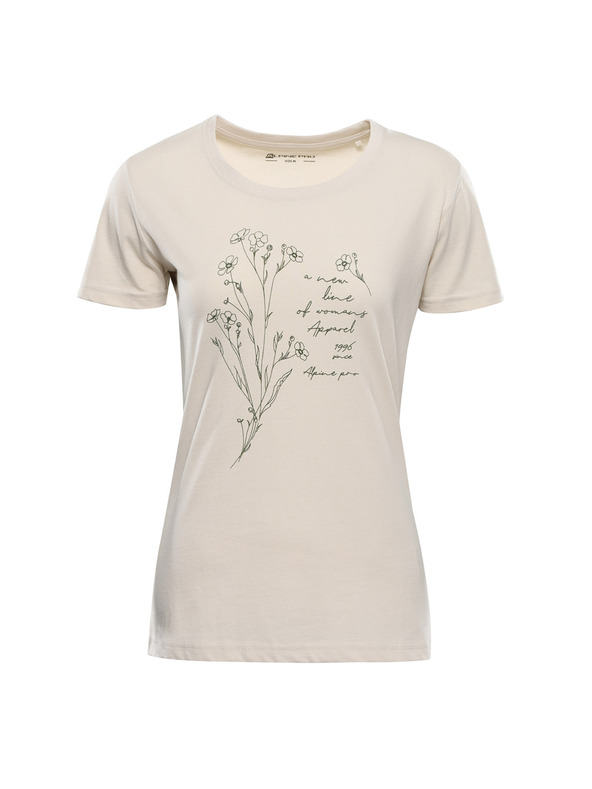 ALPINE PRO Női póló organikus pamutból ALPINE PRO TERMESA 3 moonbeam varianta pb