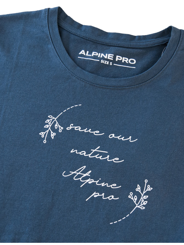 ALPINE PRO Női pamut póló ALPINE PRO BADENA blue wing teal