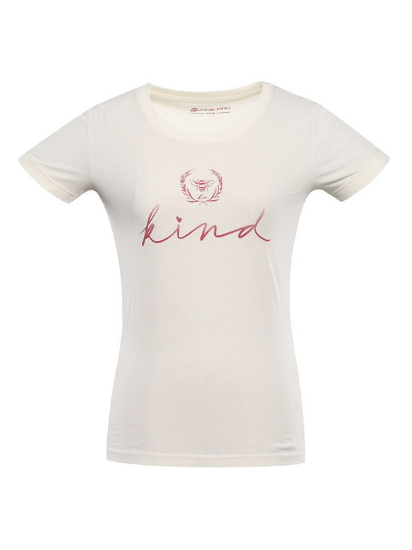 ALPINE PRO Női organikus pamut póló ALPINE PRO TERMESA 2 krém változat pb