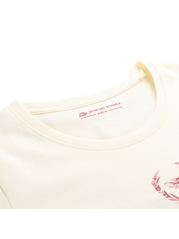 ALPINE PRO Női organikus pamut póló ALPINE PRO TERMESA 2 krém változat pb