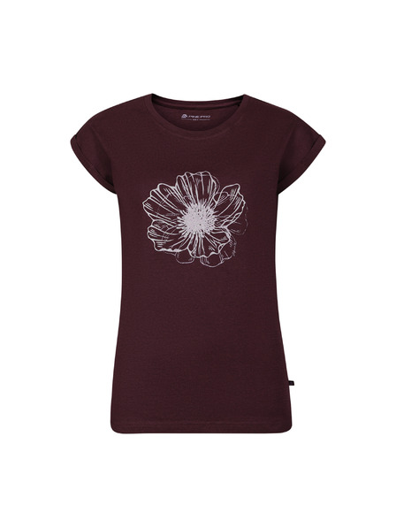 ALPINE PRO Női póló gyűrődésmentes anyagból ALPINE PRO NOGERA winetasting varianta pb