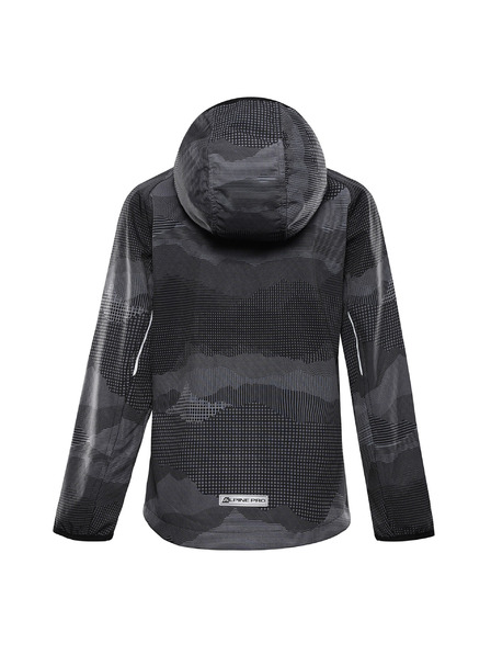 ALPINE PRO Gyerek softshell dzseki PTX membránnal ALPINE PRO EZORO fekete PA változat