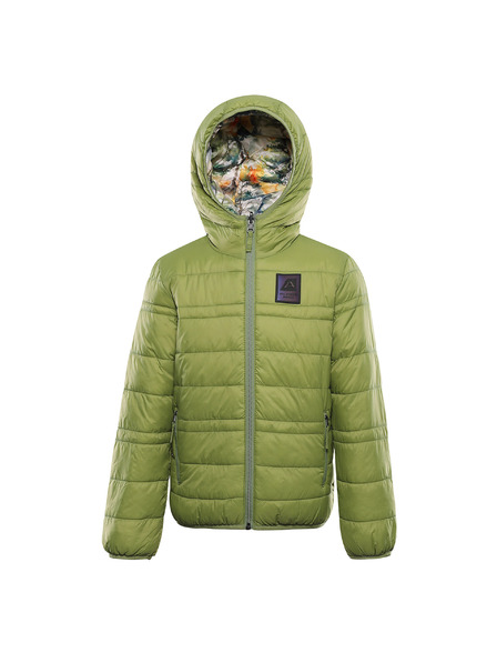 ALPINE PRO Gyerek kétoldalas hi-therm dzseki ALPINE PRO DOUWO turtle green varianta pe