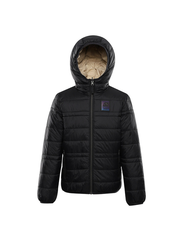 ALPINE PRO Gyerek kétoldalas hi-therm dzseki ALPINE PRO DOUWO fekete