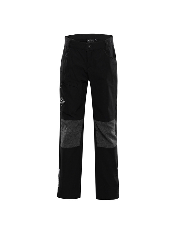 ALPINE PRO Gyerek softshell nadrág - vízlepergető ALPINE PRO ATEMO black