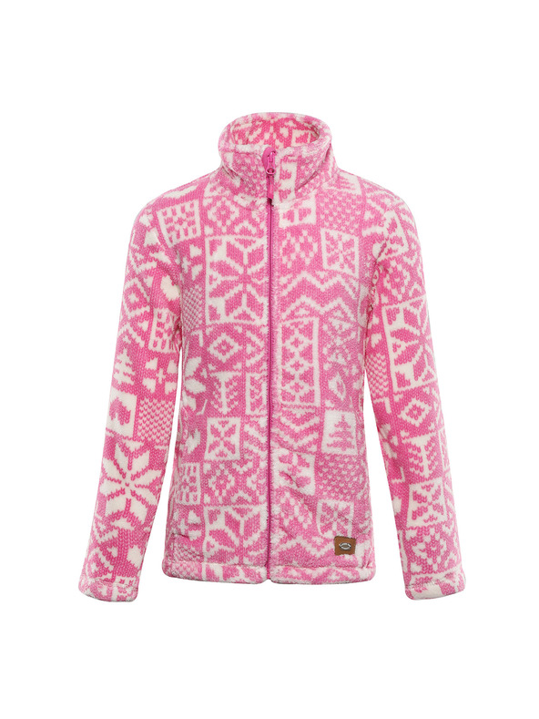 ALPINE PRO Gyerek fleece pulóver supratherm ALPINE PRO EFLINO fuchsia fedora változat pa