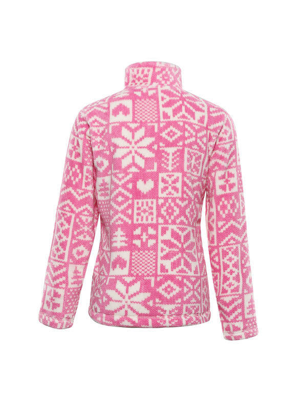 ALPINE PRO Gyerek fleece pulóver supratherm ALPINE PRO EFLINO fuchsia fedora változat pa