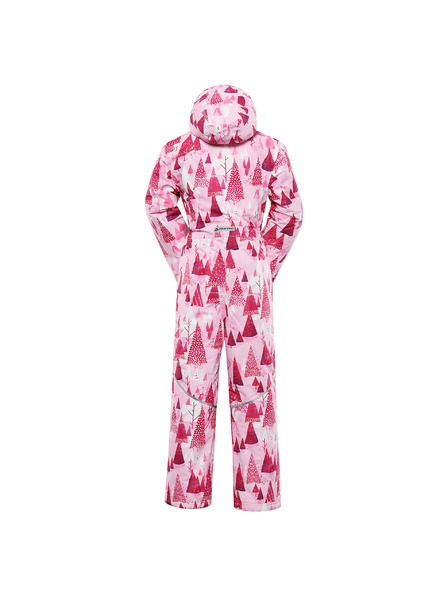 ALPINE PRO Gyerek overall PTX Snow membránnal ALPINE PRO KIREMO neon knockout pink változat