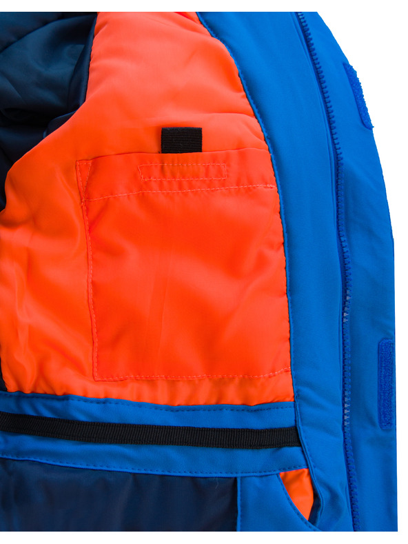 ALPINE PRO Gyerek sí szett ALPINE PRO AILINO electric blue lemonade