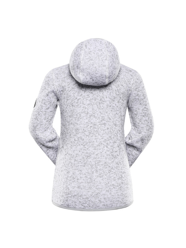 ALPINE PRO Gyerek meleg cipzáras pulóver ALPINE PRO ZEGO 2 fehér