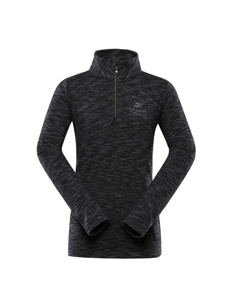 ALPINE PRO Gyerek gyorsan száradó pulóver ALPINE PRO QADO fekete