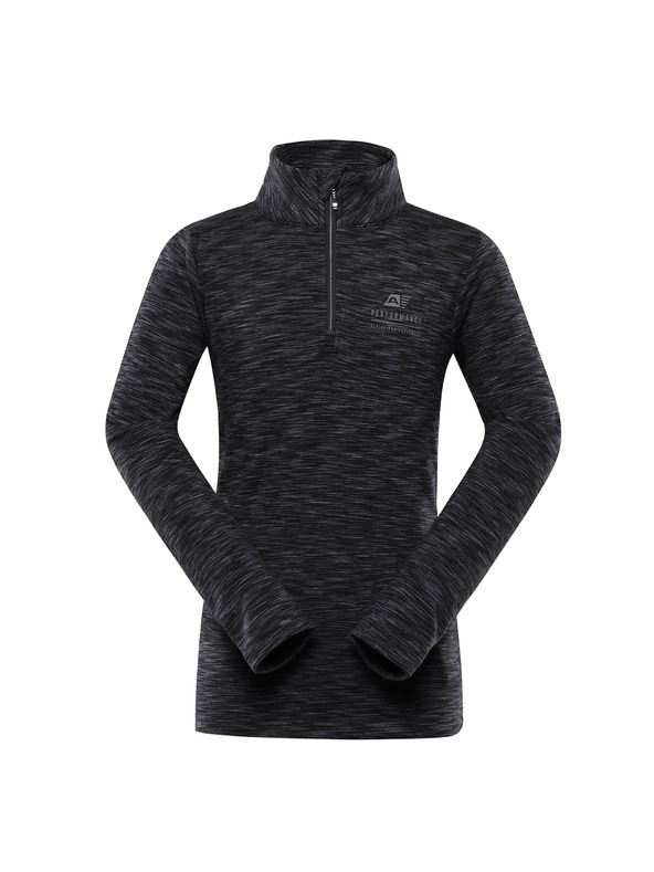 ALPINE PRO Gyerek gyorsan száradó pulóver ALPINE PRO QADO fekete