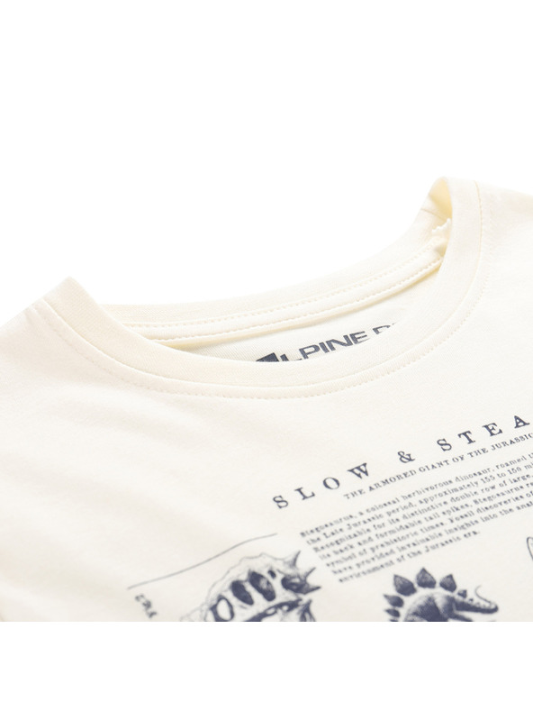 ALPINE PRO ALPINE PRO ECCO 2 gyermek organikus pamut póló creme változat pf