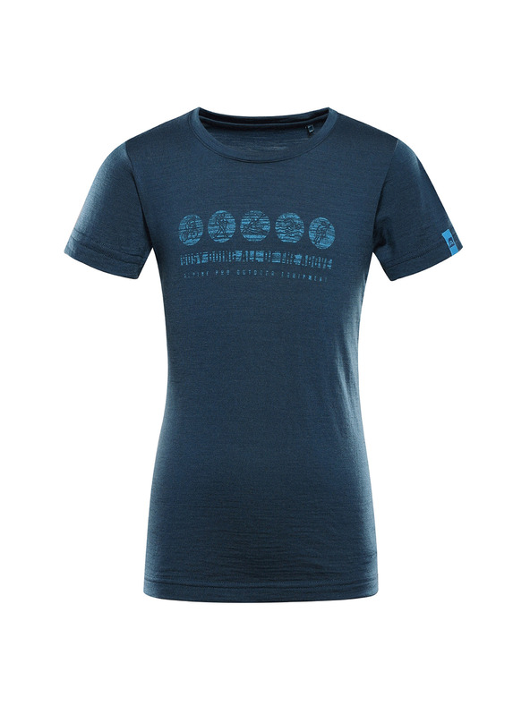 ALPINE PRO Gyerek póló merinó gyapjúból ALPINE PRO MERENO 2 marokkói