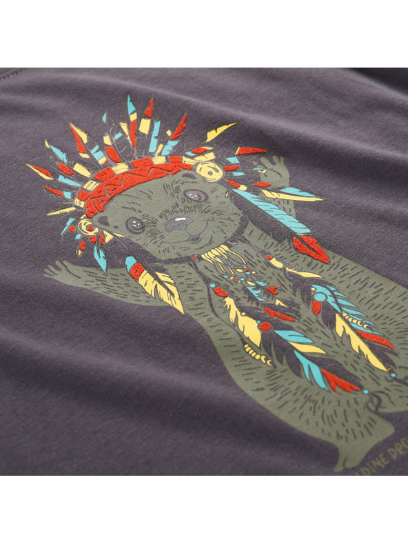 ALPINE PRO Gyerek organikus pamut póló ALPINE PRO ECOMO 3 obszidián változat pa