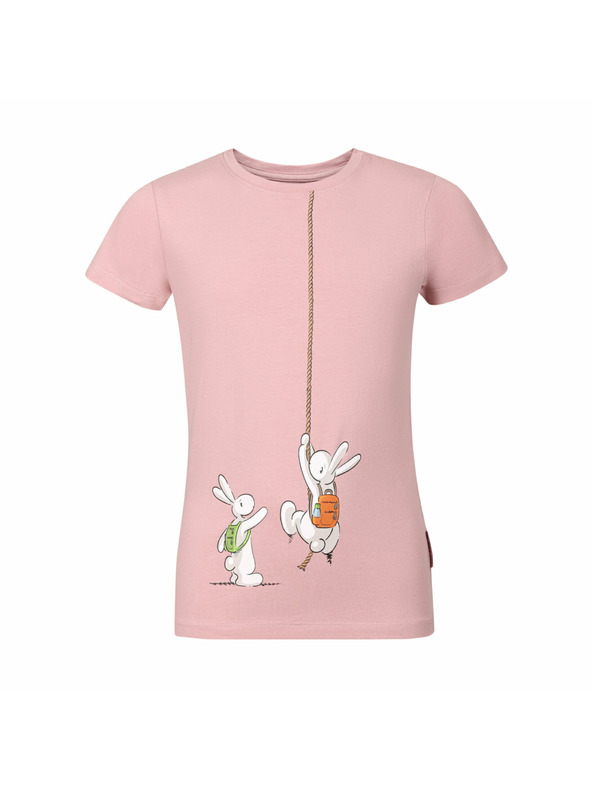 ALPINE PRO Gyerek pamut póló bob és bobek ALPINE PRO BOBBO halvány mályva