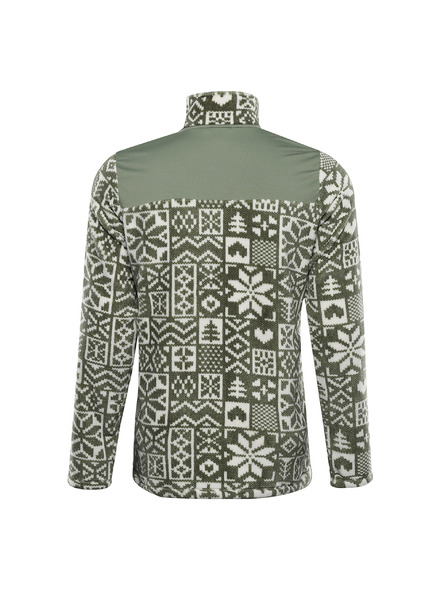 ALPINE PRO Férfi polár pulóver supratherm béléssel ALPINE PRO EFLIN olajzöld pa verzió