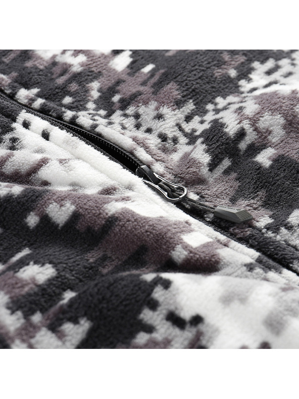 ALPINE PRO Férfi polár pulóver supratherm béléssel ALPINE PRO EFLIN sötétszürke pb verzió