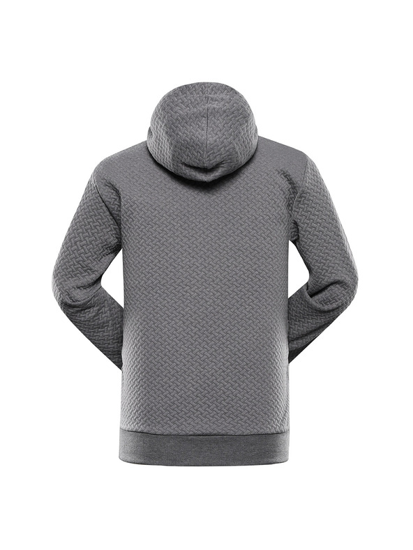 ALPINE PRO Férfi kapucnis pulóver ALPINE PRO LEL sötétszürke